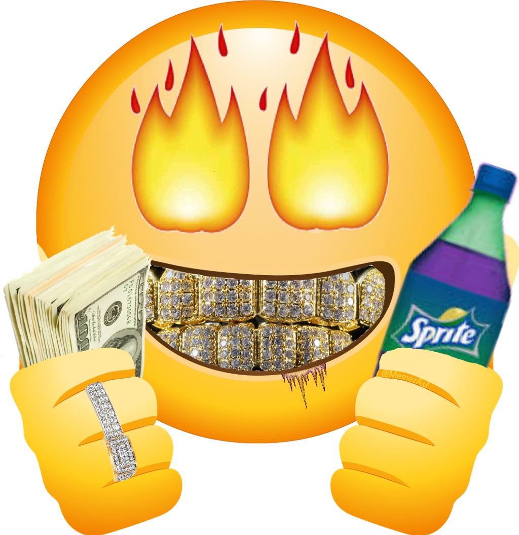 Emoji Emojisticker Lean Dirtysprite Codeine Money Grill (1024x1054), Png Download