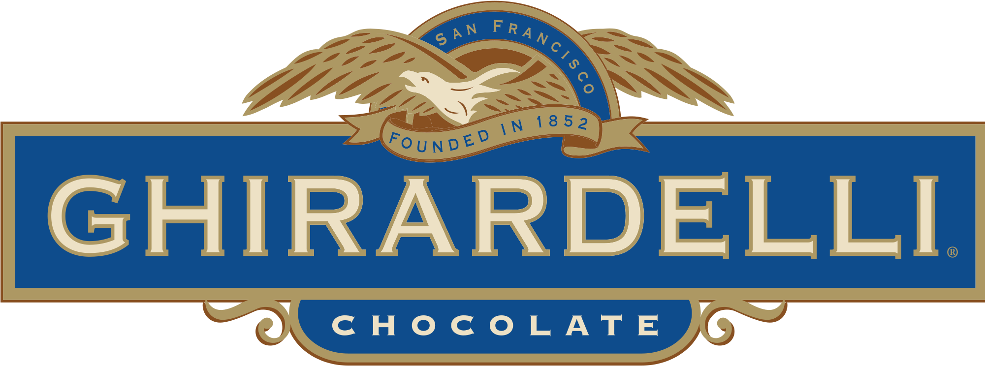 Ghirardelli Chocolate Company Logo - Ghirardelli Logo (2000x763), Png Download