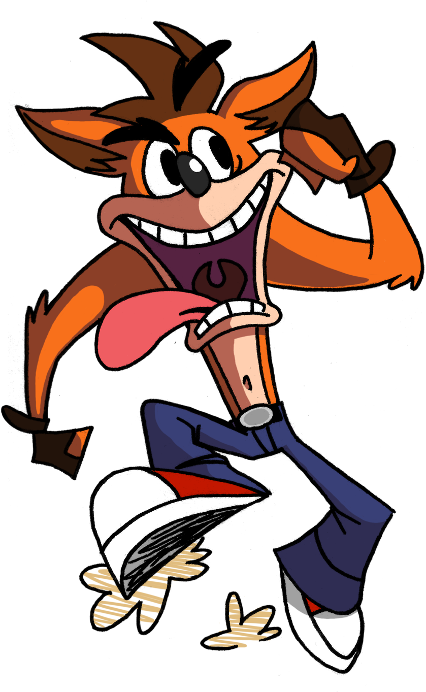Crash Bandicoot By Dovahnightmare - Crash Bandicoot Fan Art Png (1280x1707), Png Download