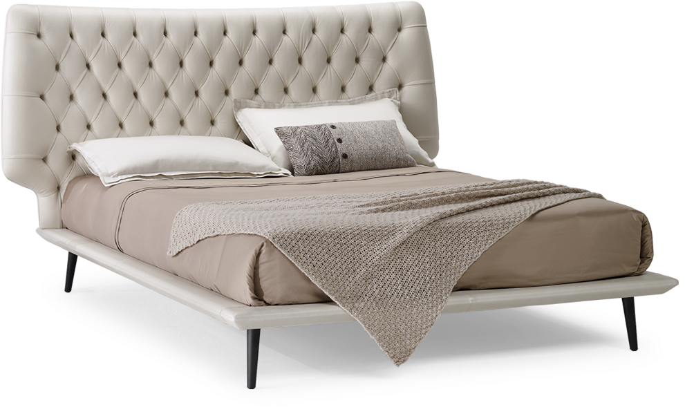 Details - Natuzzi Italia Dolce Vita Bed (1400x650), Png Download