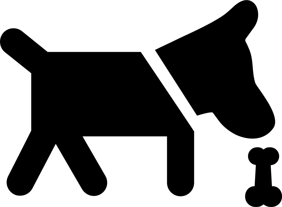 Dog Smelling A Bone Comments - Dog (980x720), Png Download