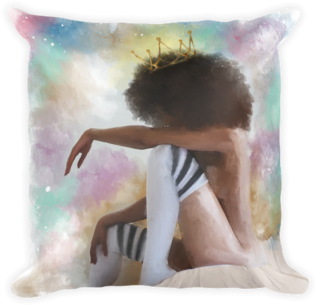 "sitting Pretty" Pillow - Cushion (500x500), Png Download