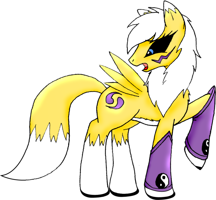 Fanmade Rena Pony - Renamon My Little Pony (900x831), Png Download