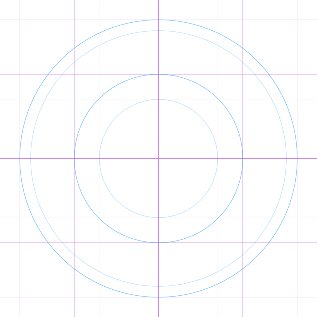 Browser Icon Grid - Circle (1024x1024), Png Download