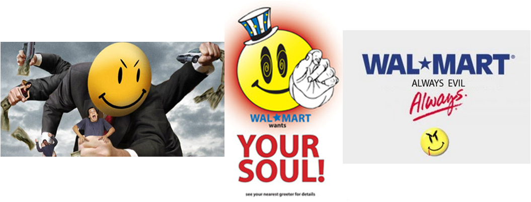 Evil Walmart - Disinformation Wal-mart: High Cost Of Low Price [dvd] (1055x401), Png Download
