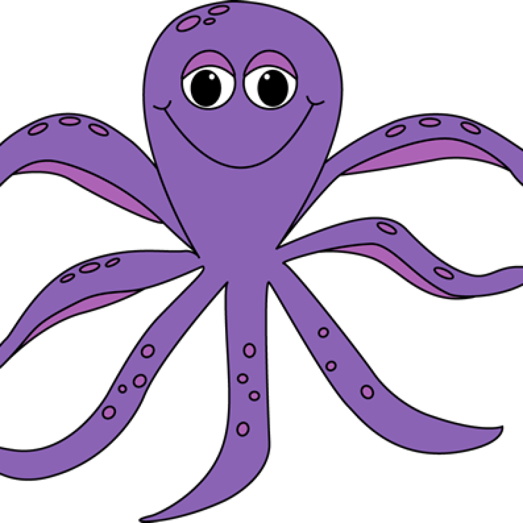 Svg Royalty Free Download Purple Octopus Clipart - Octopus Clip Art (1024x1024), Png Download