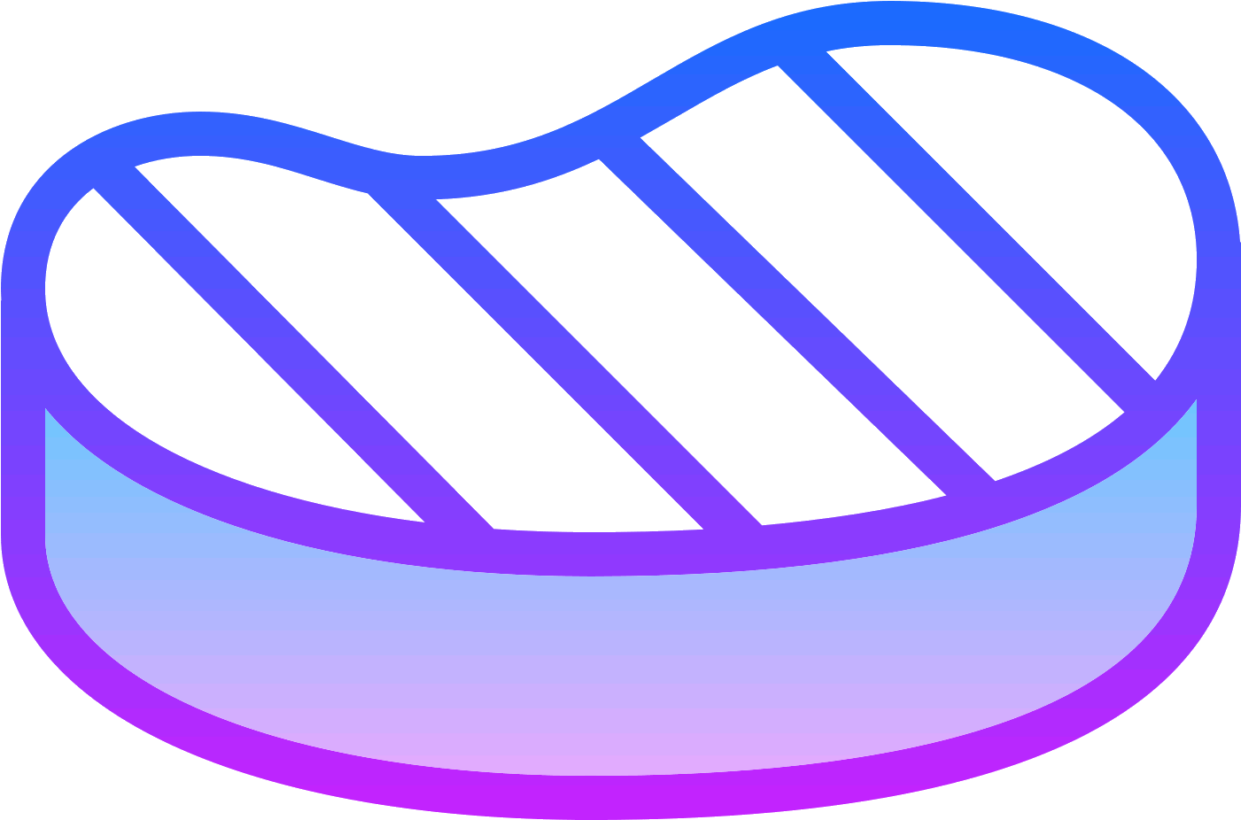 This Is An Icon Representing A Steak - Steak (1600x1600), Png Download