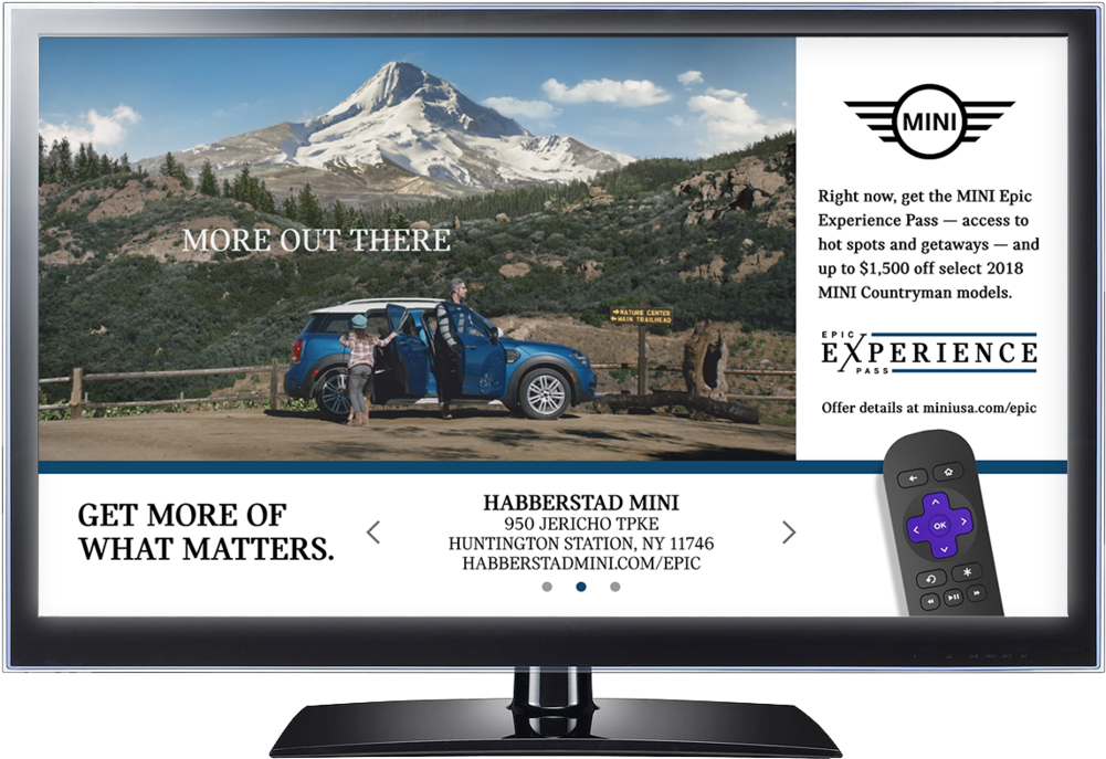 Mini Dealership Locator - Connected Tv Ad Examples (1000x705), Png Download