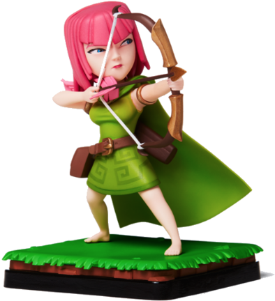 Brady55 Giveaway-archer - Clash Of Clans Archer Figure (400x436), Png Download