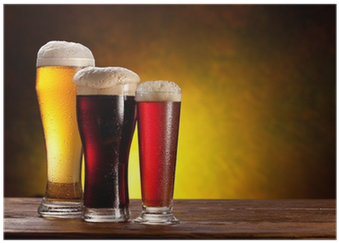 Beer Barrel With Beer Glasses On A Wooden Table - Beer Men In Spa (400x400), Png Download