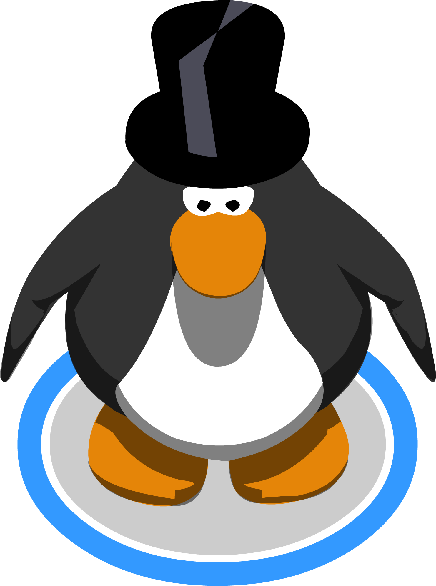 Top Hat Ingame - Penguin With Top Hat (1482x1992), Png Download