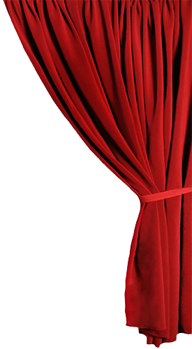 Curtains Png In High Resolution - Curtains In Theatre Png (275x500), Png Download