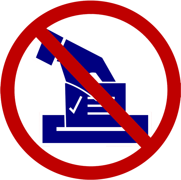Don't Vote - Election Campegn Png (600x611), Png Download