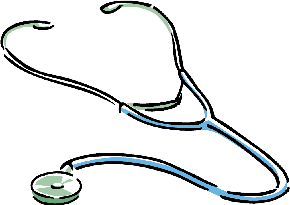 Stethoscope Clipart (1024x727), Png Download