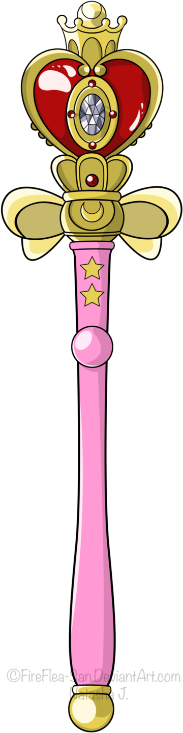 Images Of Template Geldfritz Net Heart - Spiral Heart Moon Wand (541x1478), Png Download