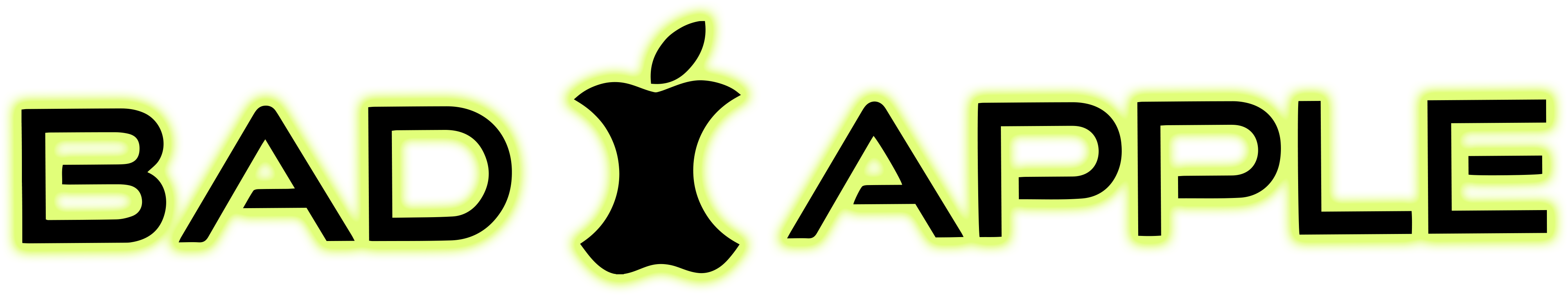Bad Apple Logo - Ultimate Body Press Ceiling Mount Pull Up Bar For 8 (4540x1152), Png Download