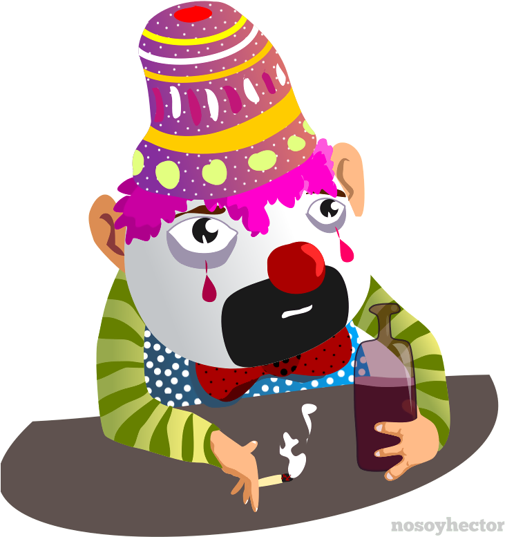 Payaso Triste Png (747x800), Png Download