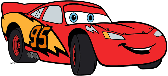 Clipart Cars - Lightning Mcqueen Clipart (637x288), Png Download