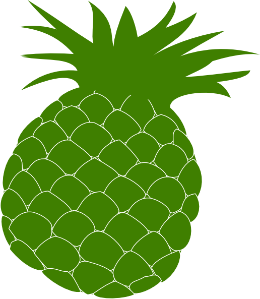 How To Set Use Green Pineapple Clipart (516x593), Png Download