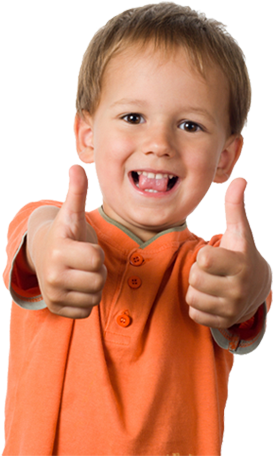 Student - Boy With Thumbs Up (275x456), Png Download