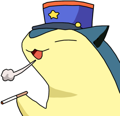 Officer Typhlosion With Cigarette Smoke Remake By Redeyelatios-d5080p7 - Typhlosion Chibi (400x400), Png Download