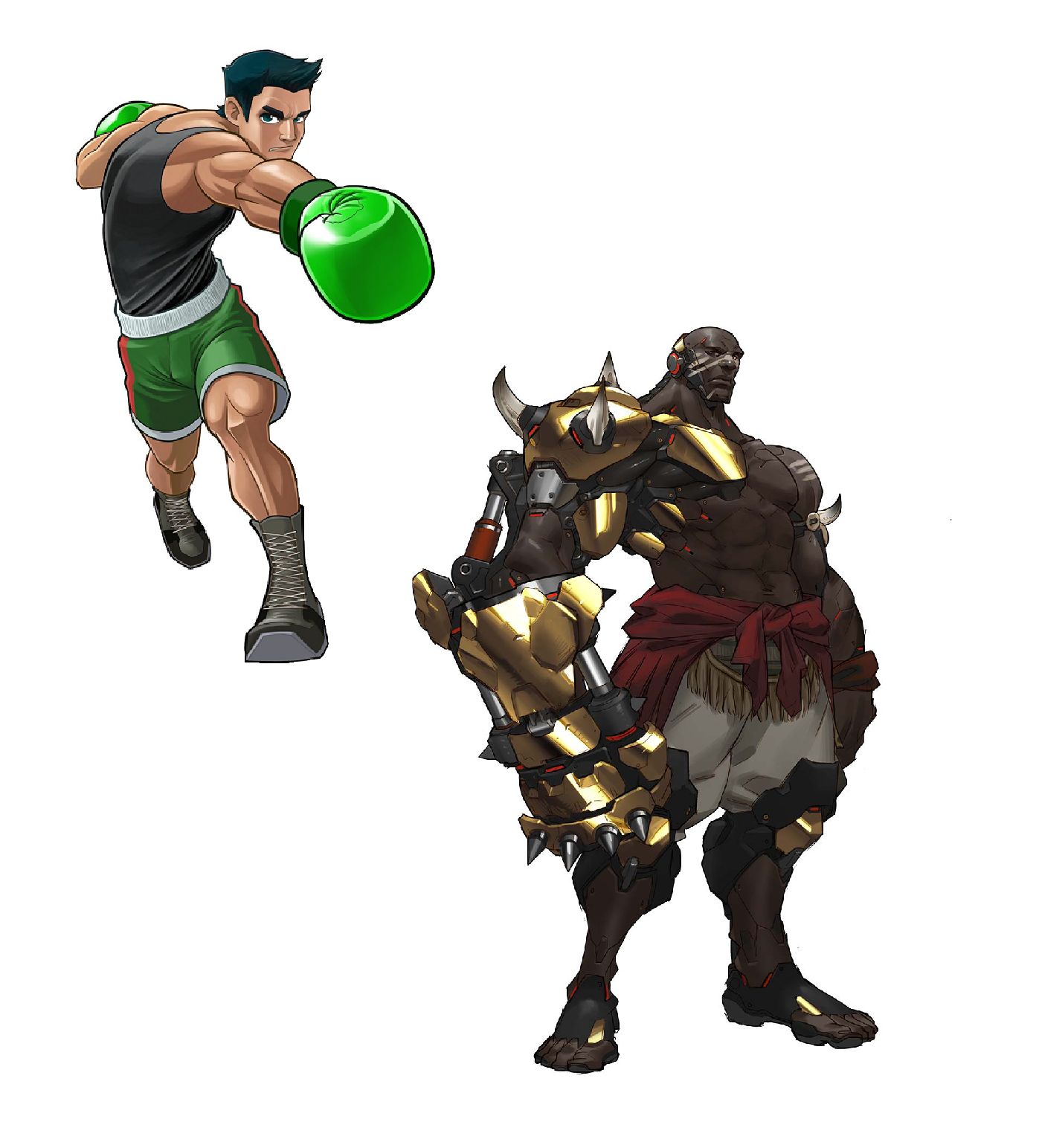 Doomfist X Little Mac Overwatch, Nintendo, Mac, March - Doomfist Ready Player One (1425x1587), Png Download