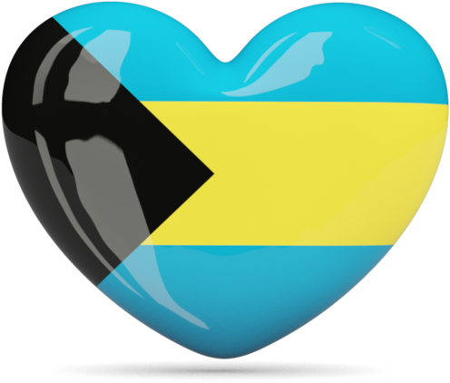 Download Flag Icon Of Bahamas At Png Format - Bahamian Flag Heart (640x480), Png Download