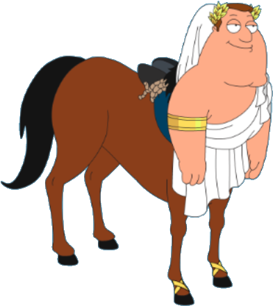 Centaurjoe - Family Guy Centaur (446x483), Png Download
