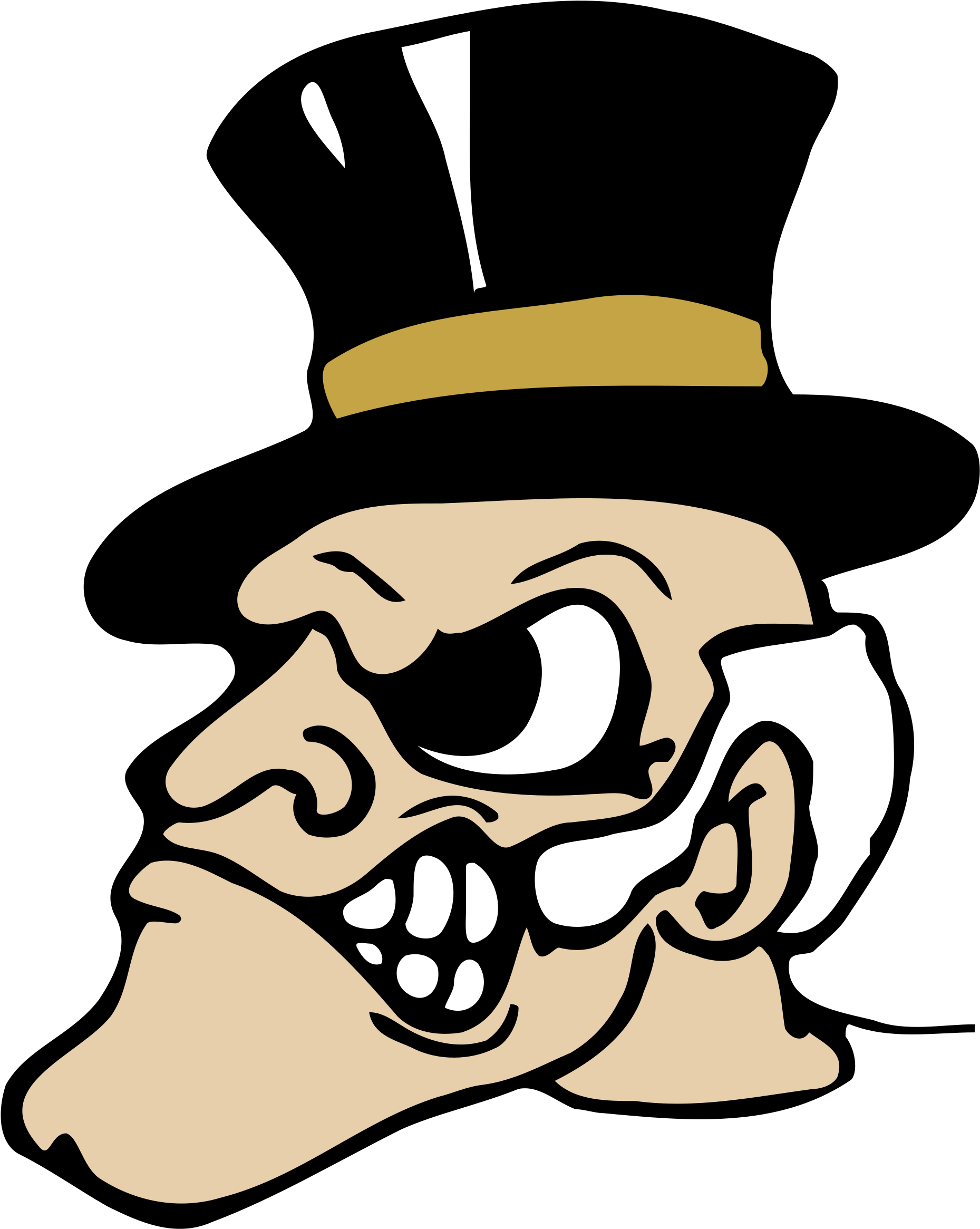 Wake Forest Demon Deacons Logo Png Transparent - Wake Forest Logo Png (2400x2400), Png Download