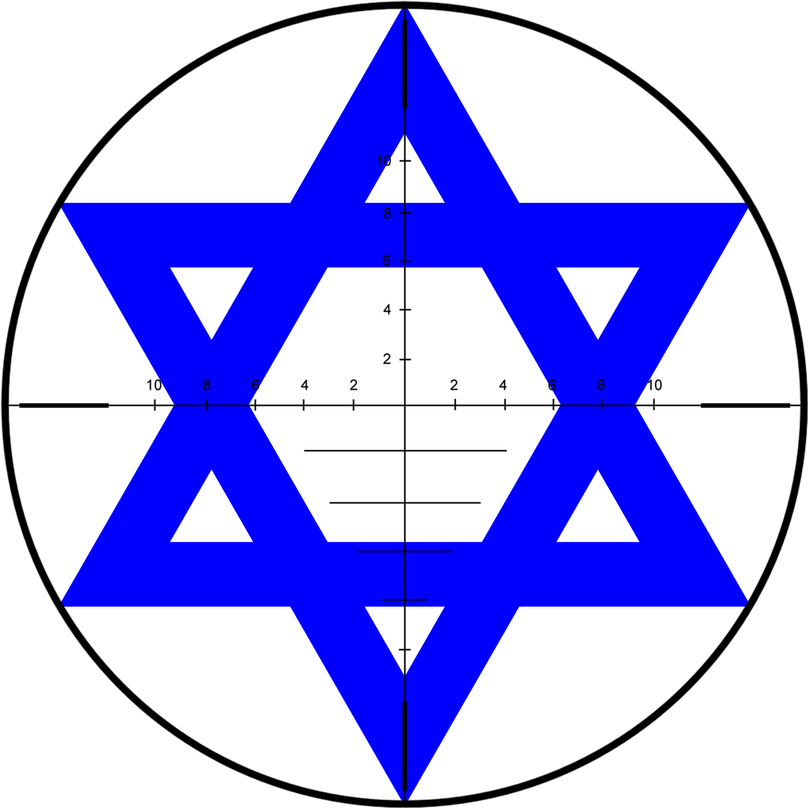 Israel Crosshair - Blue Star Of David On White (2560x1600), Png Download