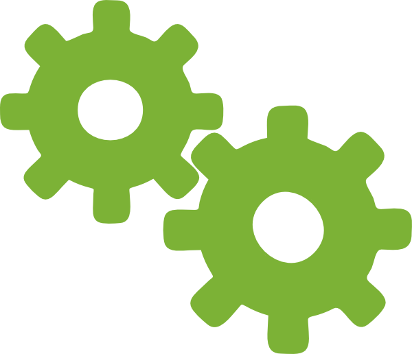 Gears Clipart Green (600x516), Png Download