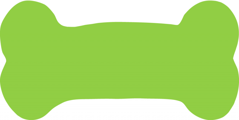 Free Dog Bone Clipart 7 Clipartio - Green (800x401), Png Download