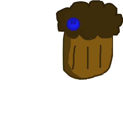 Muffin & Blueberry Body (640x480), Png Download