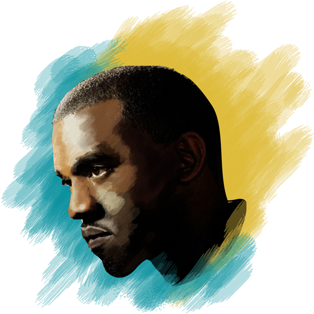 Kanye - Illustration (800x800), Png Download