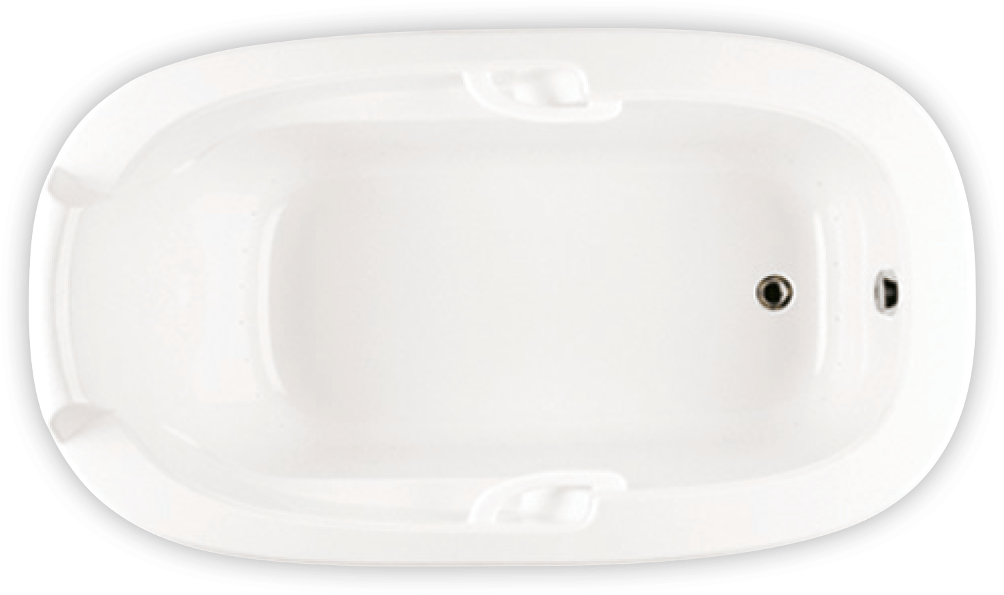 Bainultra Oval Addition Drop-in Air Jet Bathtub For - Bathtub (1526x1166), Png Download