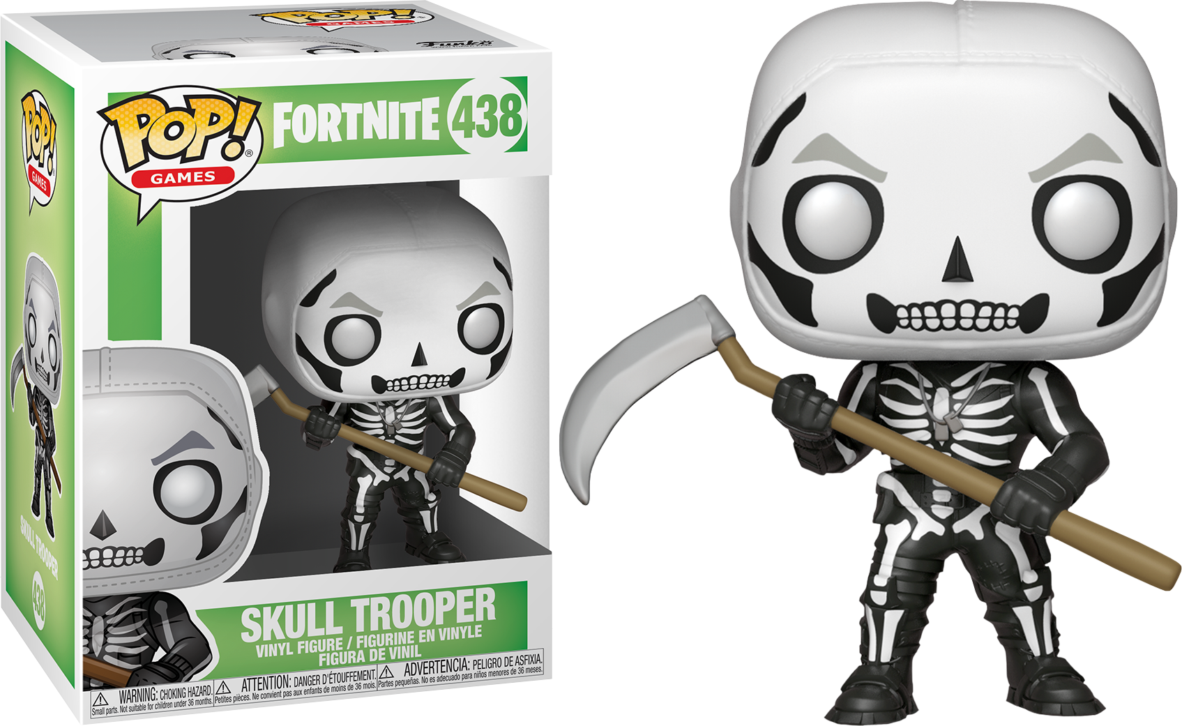 Skull Trooper Pop Vinyl Figure - Skull Trooper Funko Pop (1695x1041), Png Download