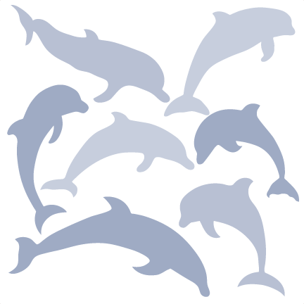 Clipart Dolphin Svg - Cute Dolphin Png Free (432x432), Png Download