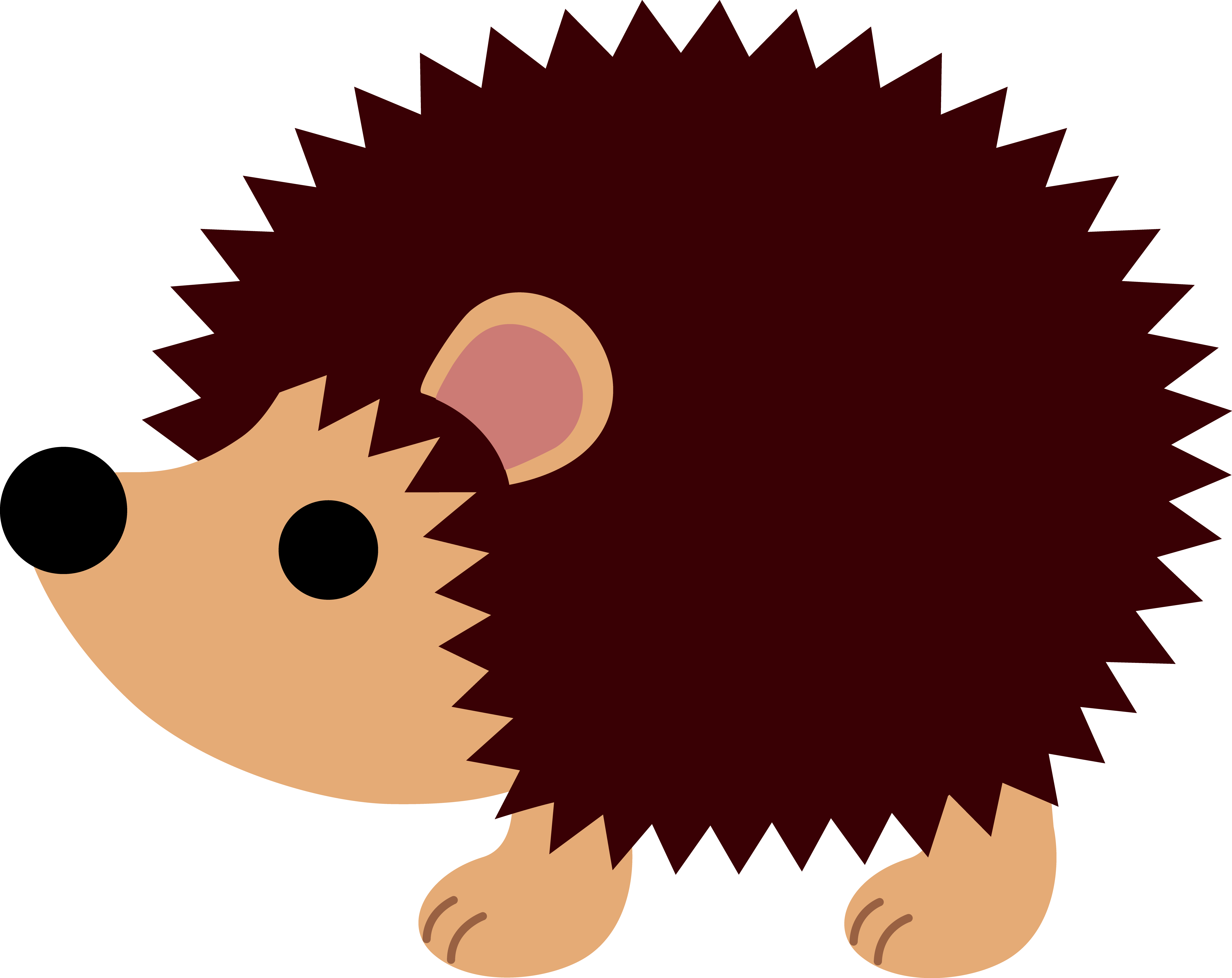 Watercolor Hedgehog - Do - Hedgehog Clipart (6268x4975), Png Download