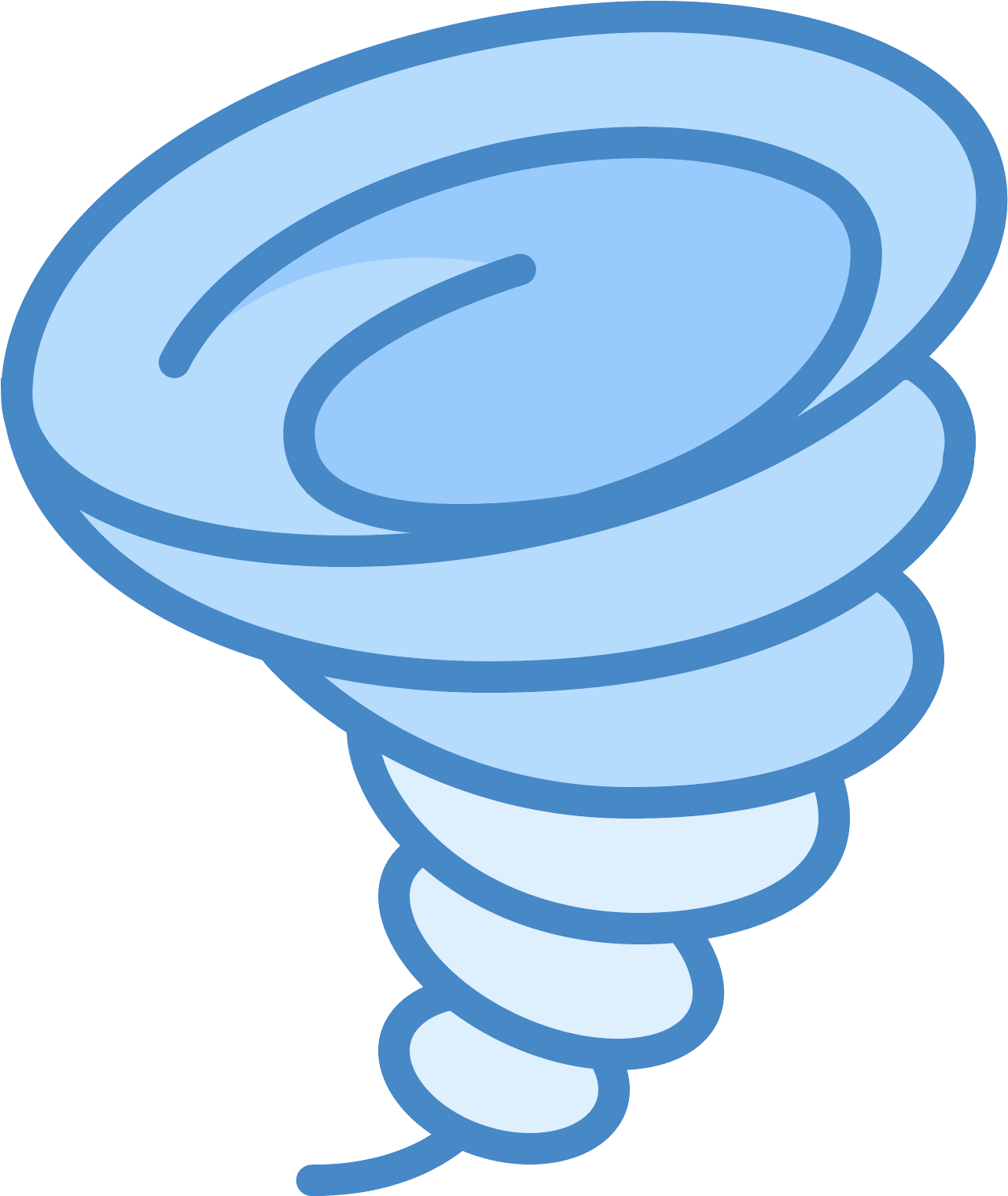 A Drawing Indicating A Tornado - Tornado (1600x1600), Png Download