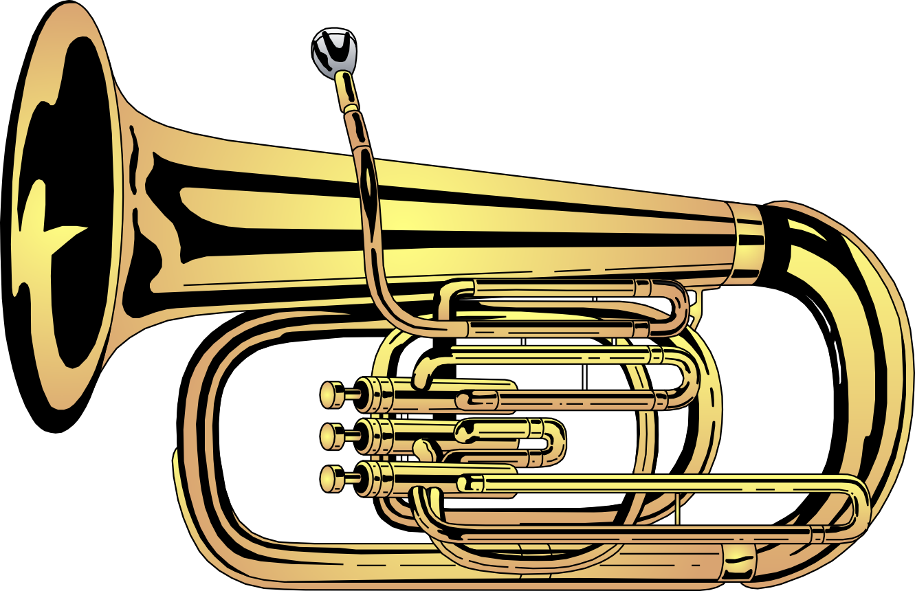 Tuba Ornament (round) (1331x860), Png Download