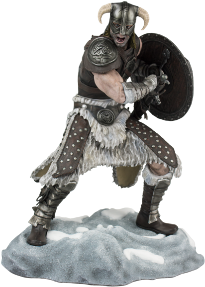 The Elder Scrolls V Skyrim Statue Dragonborn - Gaya Skyrim (600x600), Png Download