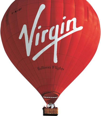 Champagne Balloon Rides From Locations Nationwide - Virgin Balloon (425x485), Png Download