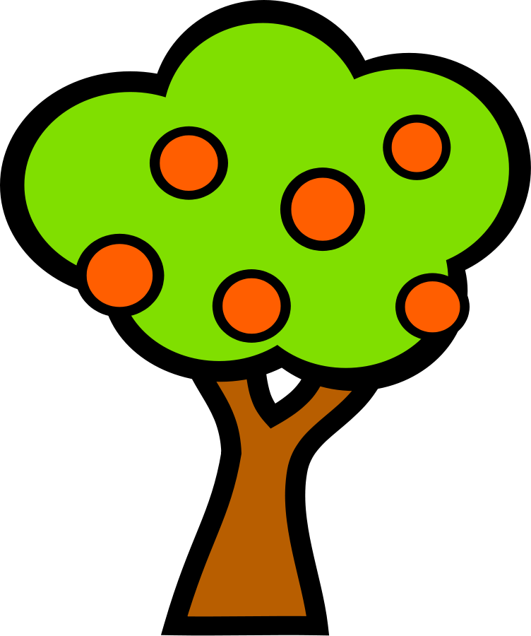 How To Set Use Tree With Fruits Clipart (752x900), Png Download