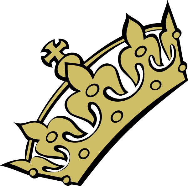Gold Tiara Princess Clip Art - Crown Clip Art (600x593), Png Download