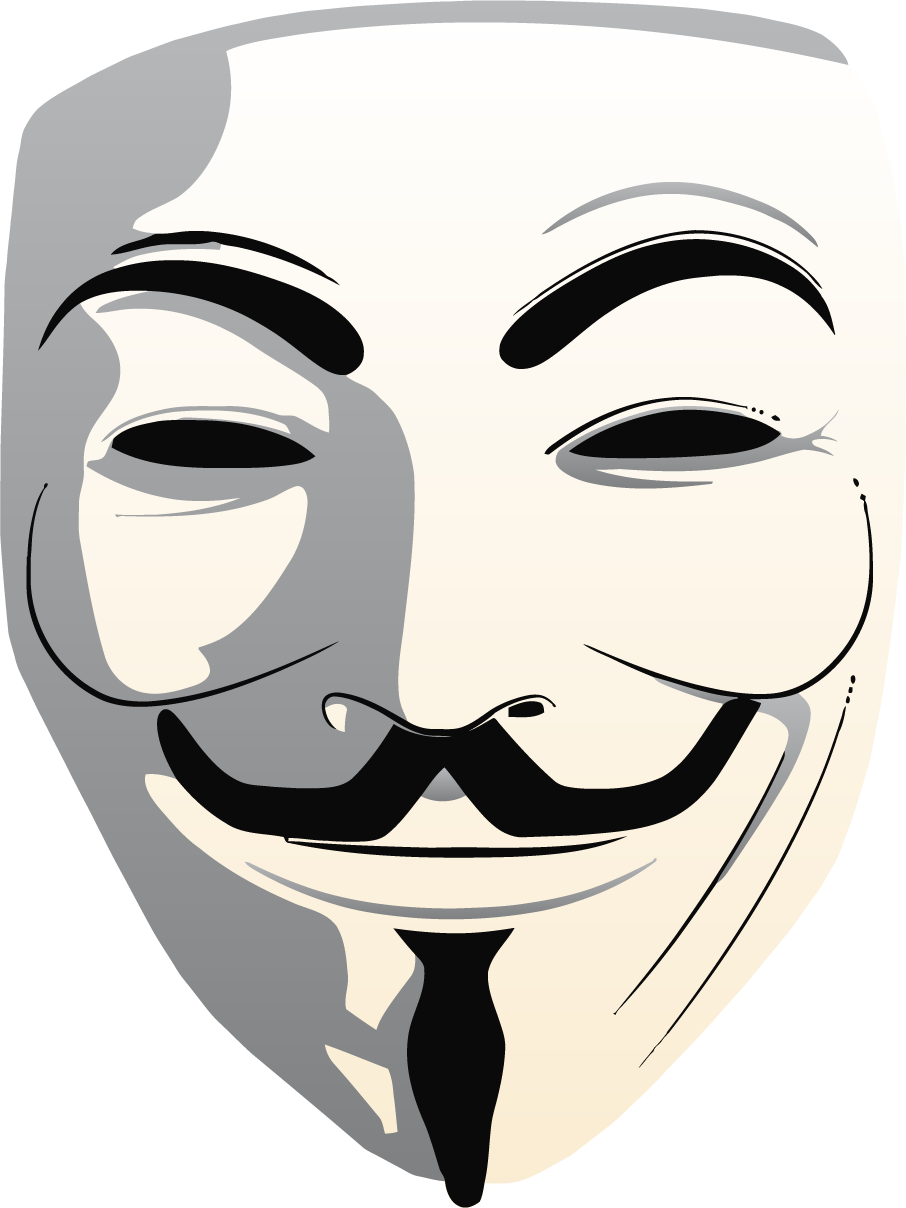 Anonymous Mask Clipart Png Image - Anonymous Mask Transparent (906x1208), Png Download