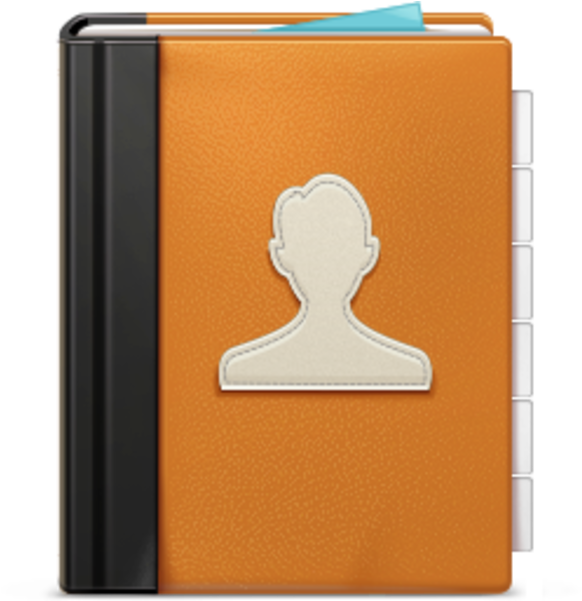 Clipart - Address Book Logo Png (600x600), Png Download