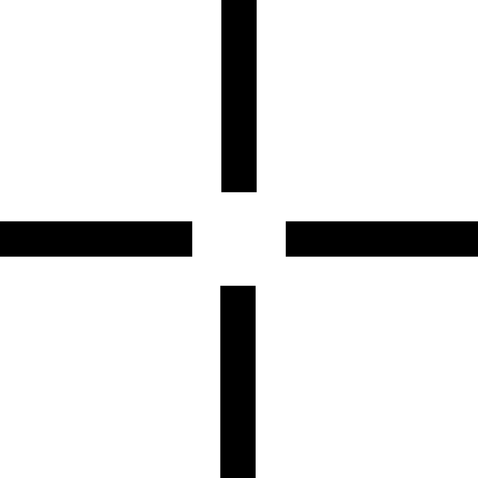 Cursor Pointer Aim Graphics Comments - Plus Icon Png (980x980), Png Download