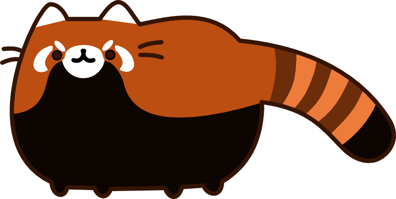 Http - //abload - De/img/pandeenzcj0e - Red Panda Pusheen (800x402), Png Download