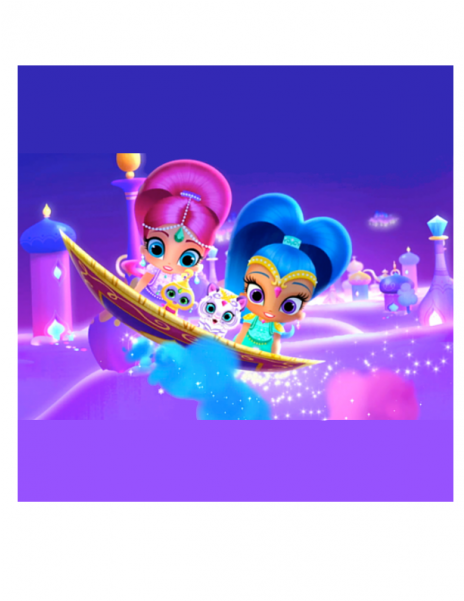 Shimmer And Shine - Shimmer And Shine On Carpet (600x600), Png Download
