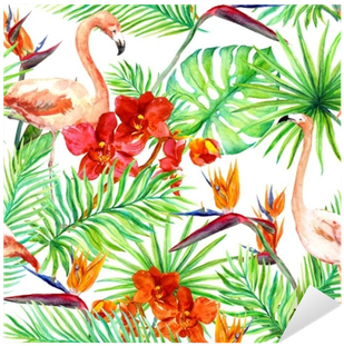 Picture Transparent Download Flamingo Tropical Leaves - My Private Spa Toalla De Playa 330 G/m² - Verde (400x400), Png Download